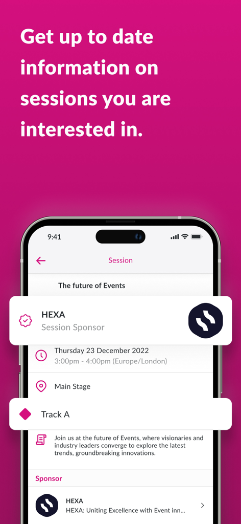 Paris Packaging Week - App Paris Packaging Week che mostra i dettagli della sessione, inclusi data, ora e luogo