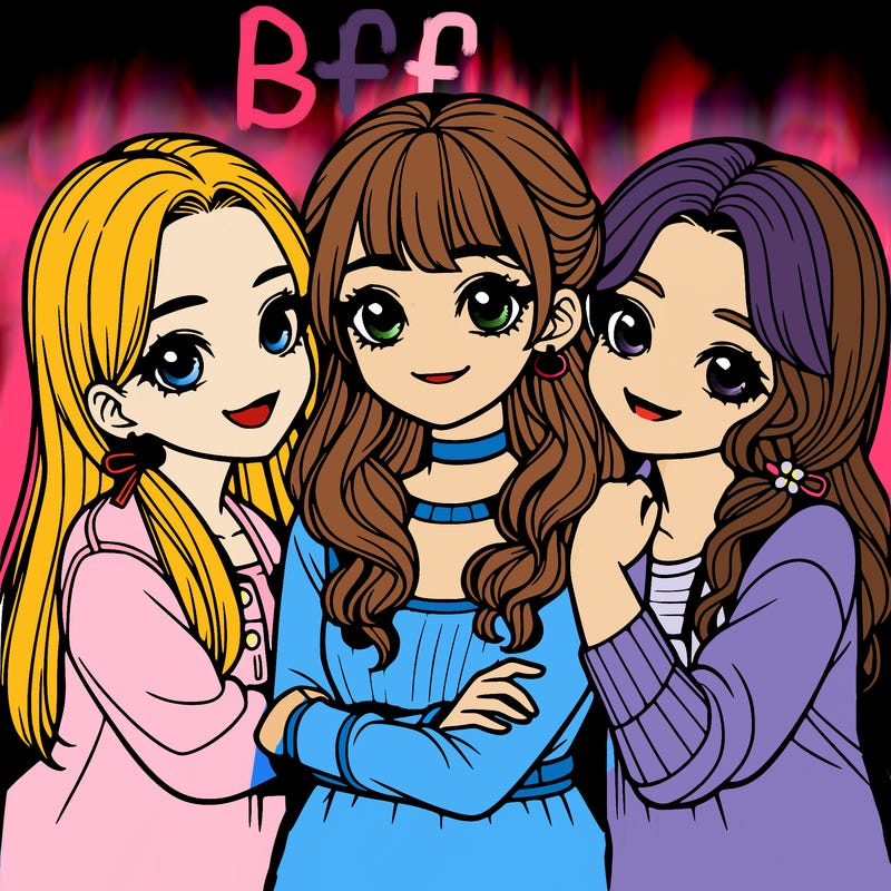 3 realistic girl best friends