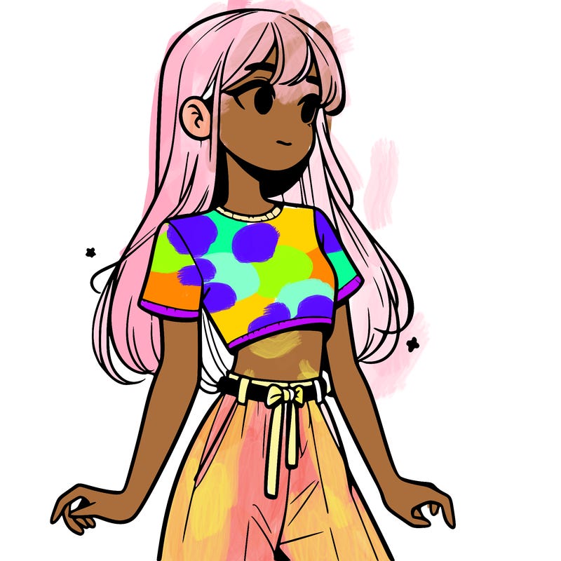 girl in a cute crop top