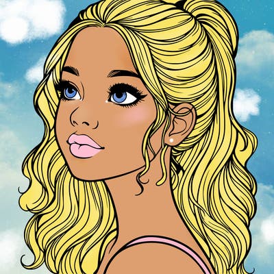 beautiful realistic girl