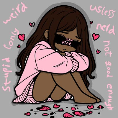 a girl after a breakup