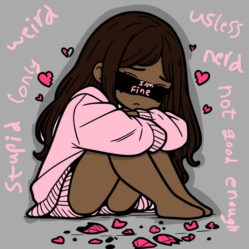 a girl after a breakup