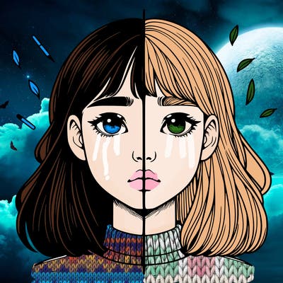 realistic girl split