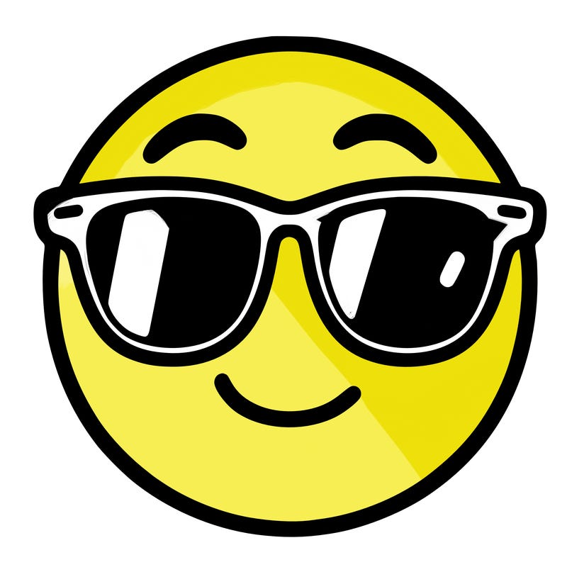 emoji with sunglasses