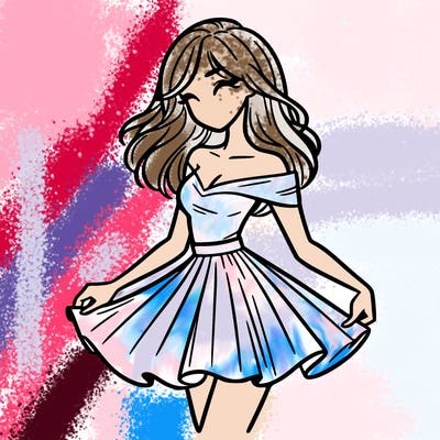 woman in skirt