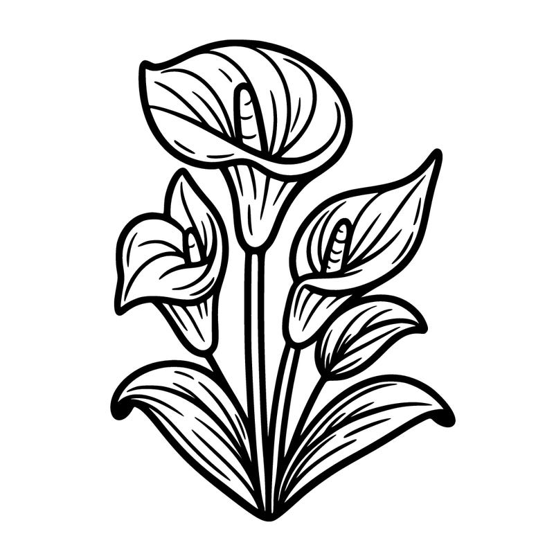 lilly calla flowers cute