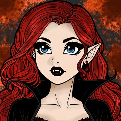 realistic vampire girl