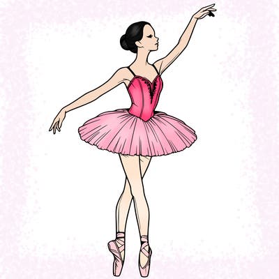 realistic ballerina