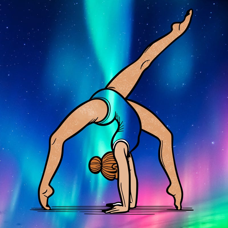 gymnastics handstand split