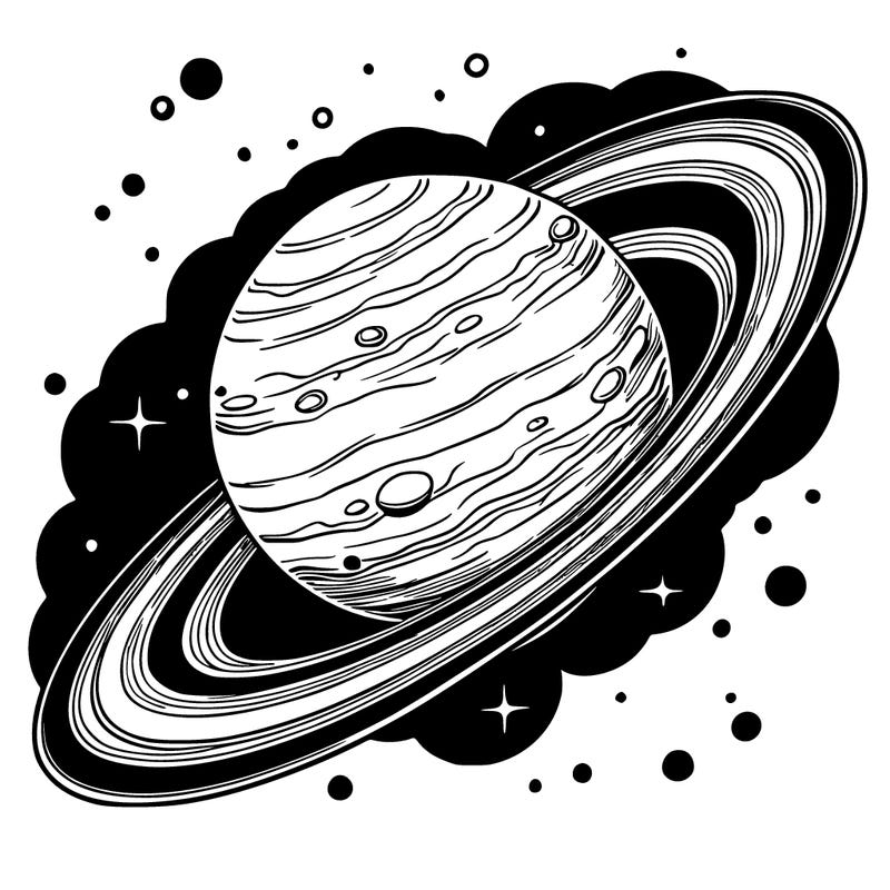 a ultra realistic gas planet with huge rings with the milky way in the background