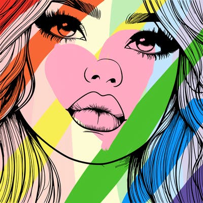 really realistic girl with lips