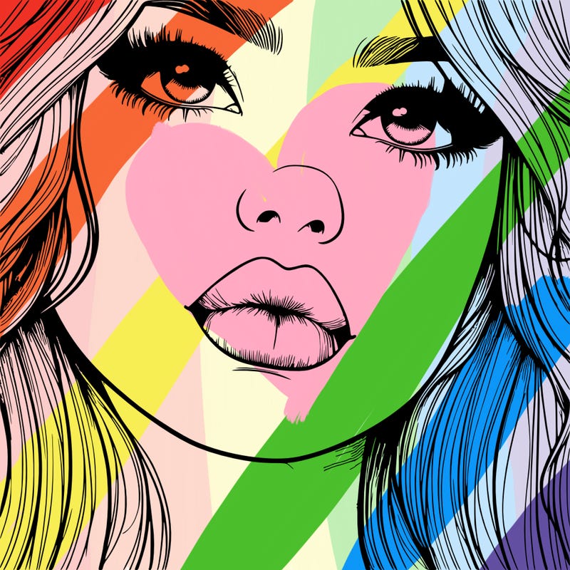 really realistic girl with lips