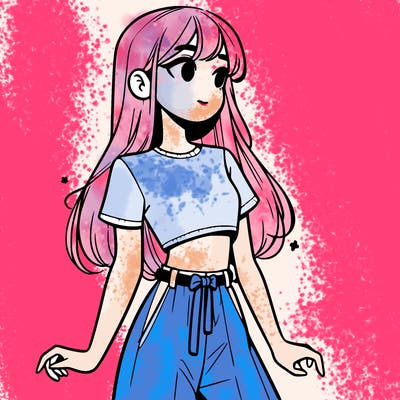 girl in a cute crop top