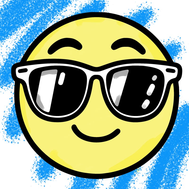 emoji with sunglasses