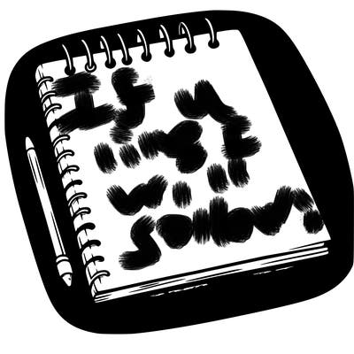 a blank sketch pad