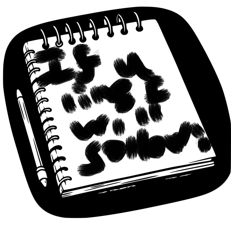 a blank sketch pad