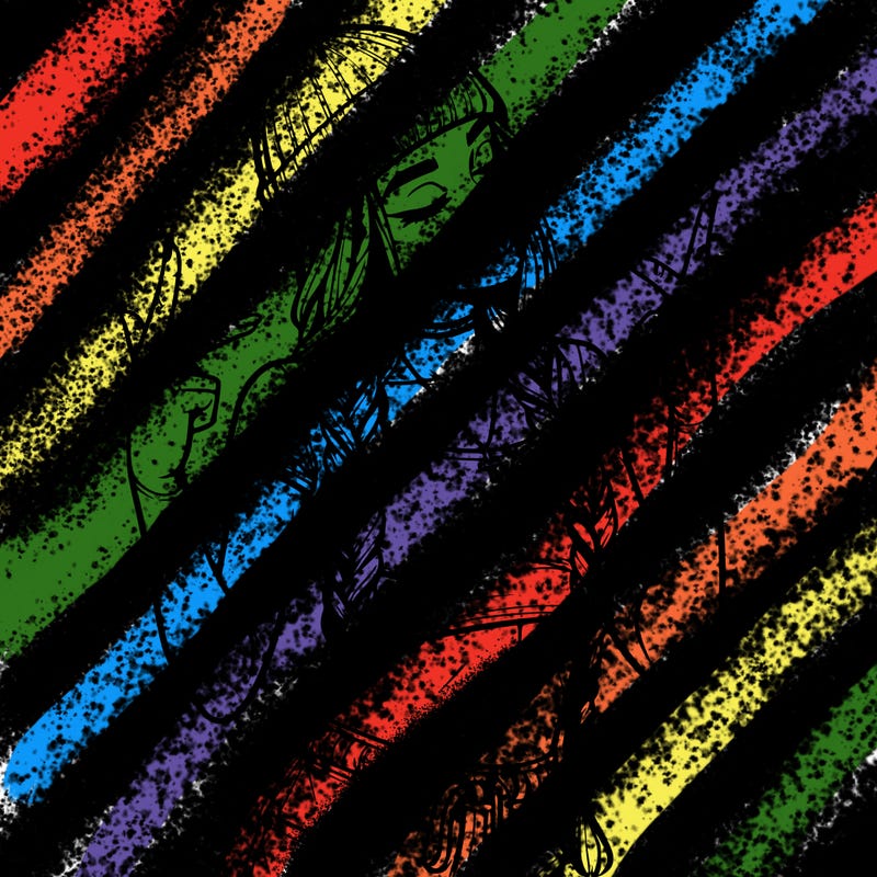 realistic teenage girl with braids and a beanie and crop top doing 🫶🏼