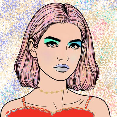 realistic portrait of woman