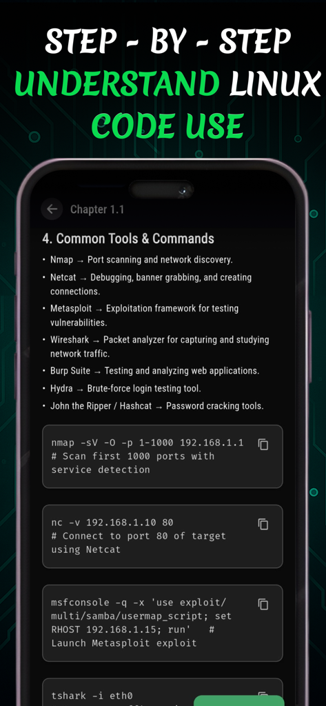 Hack With Kali Linux: AI Guide - Education App | MWM