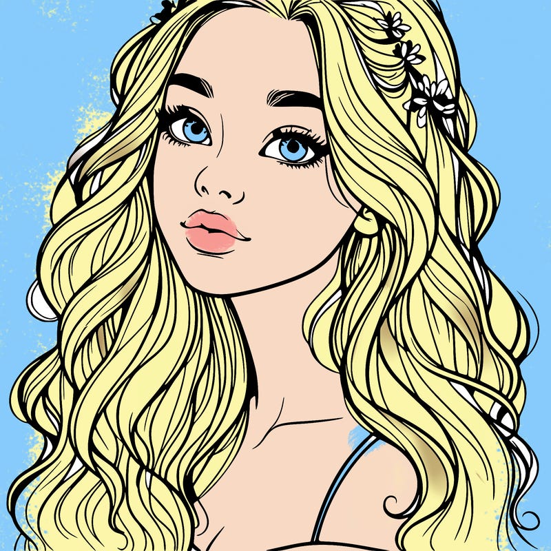 beautiful realistic, teenage girl