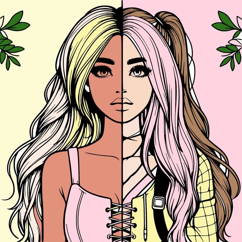 realistic girl split