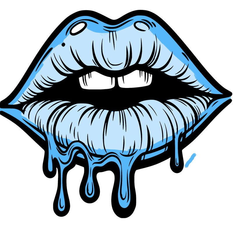 lips that look realistic and drip