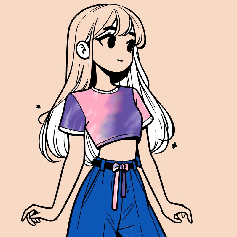 girl in a cute crop top
