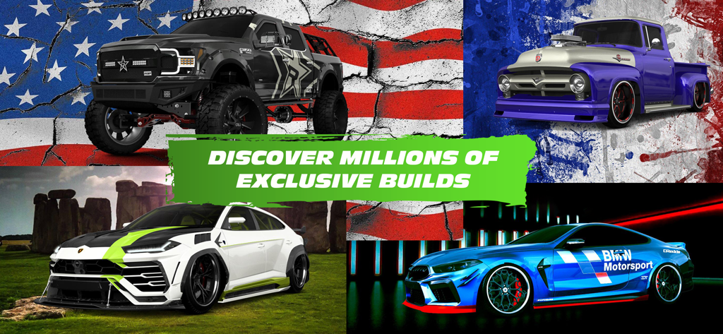 3DTuning: Car Game & Simulator - A showcase of customized cars and trucks in the 3DTuning simulator app