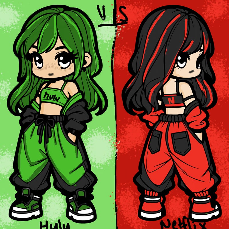 girl in crop top and baggy pants