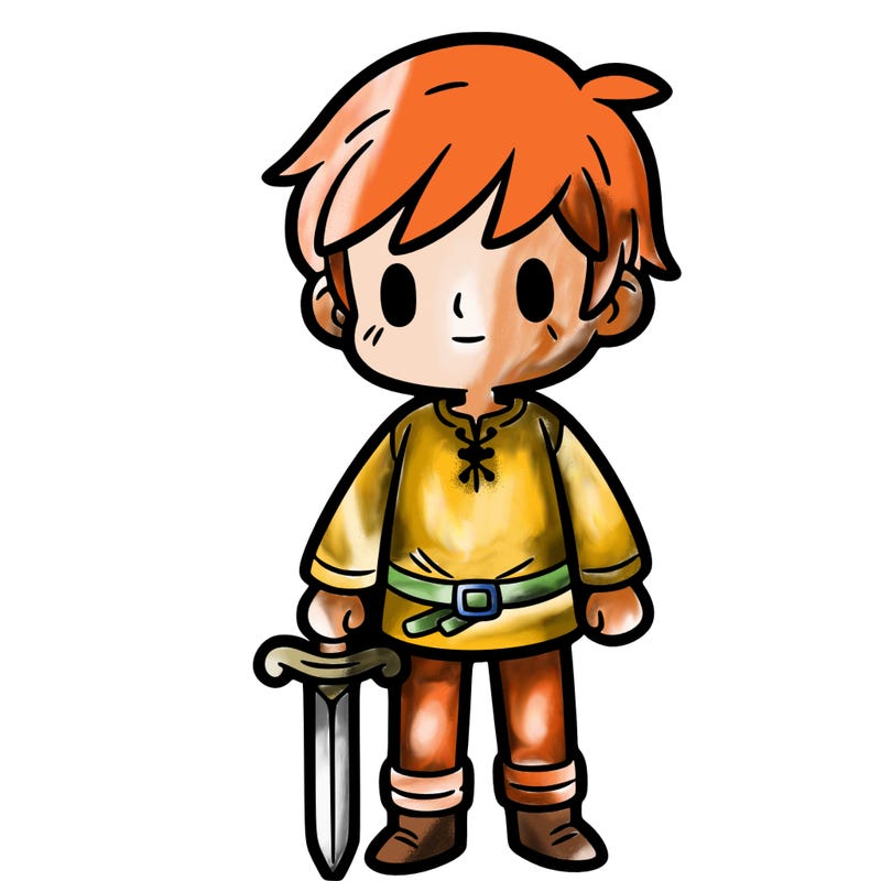boy with a sword