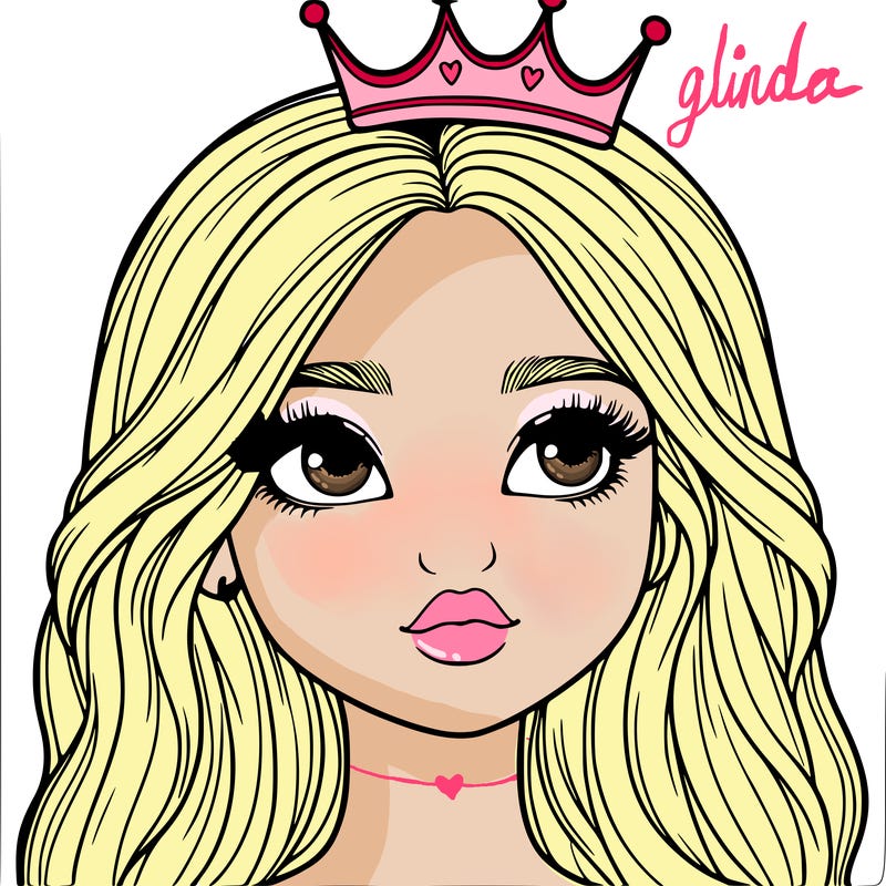 a realistic girl with a crown on