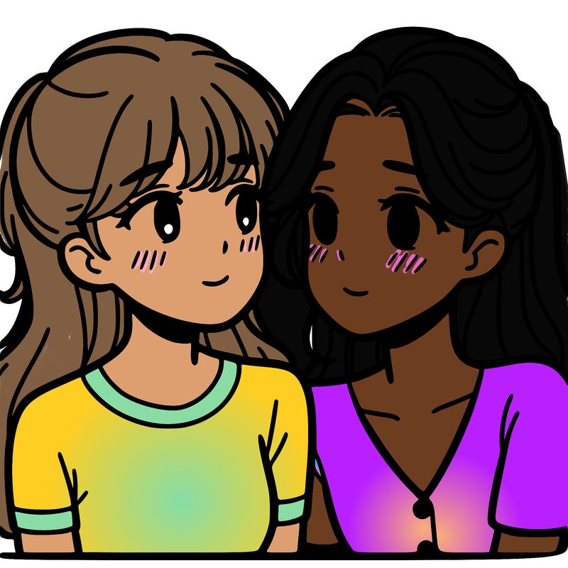 two teenage girls dating