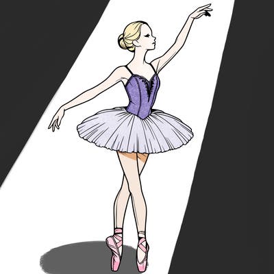 realistic ballerina
