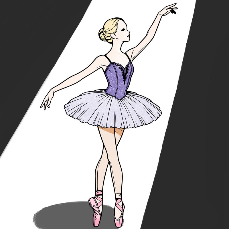 realistic ballerina