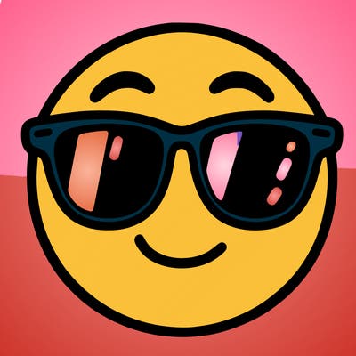 emoji with sunglasses