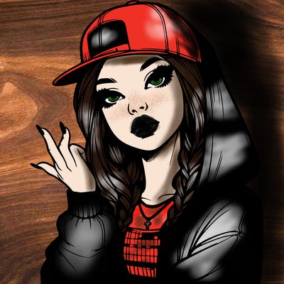 realistic hip hop girl
