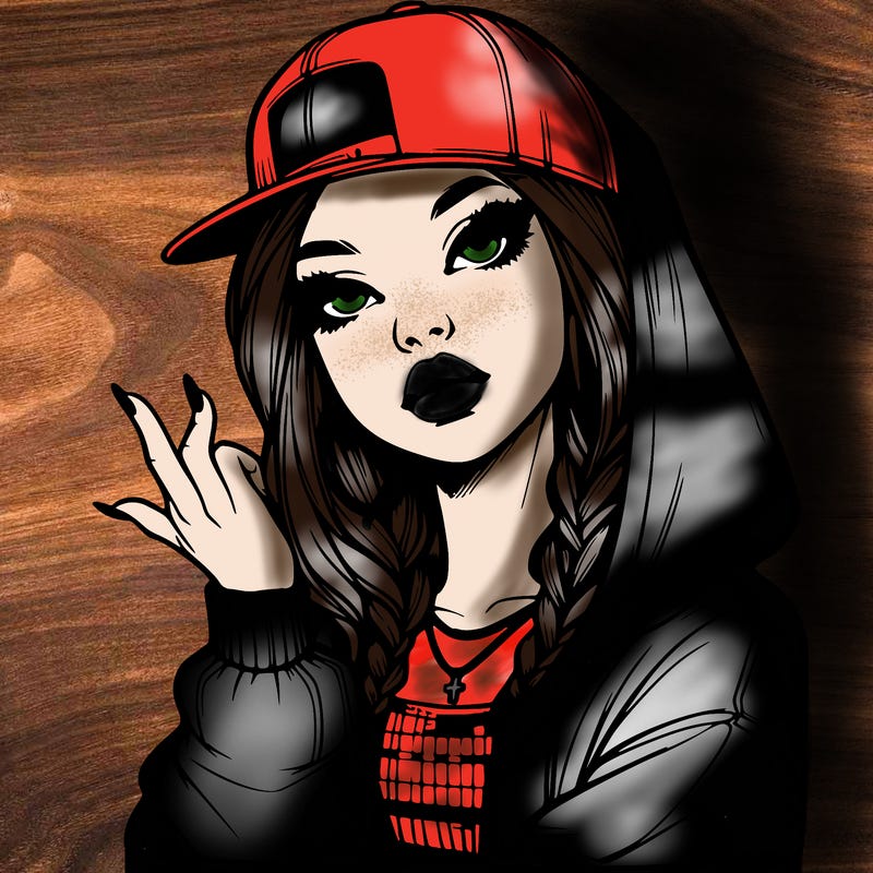 realistic hip hop girl
