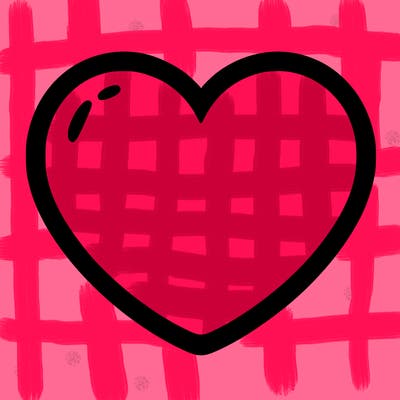 a blank heart