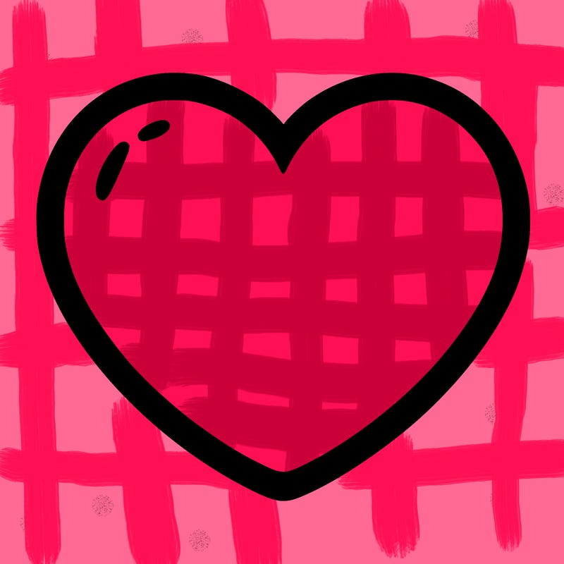 a blank heart