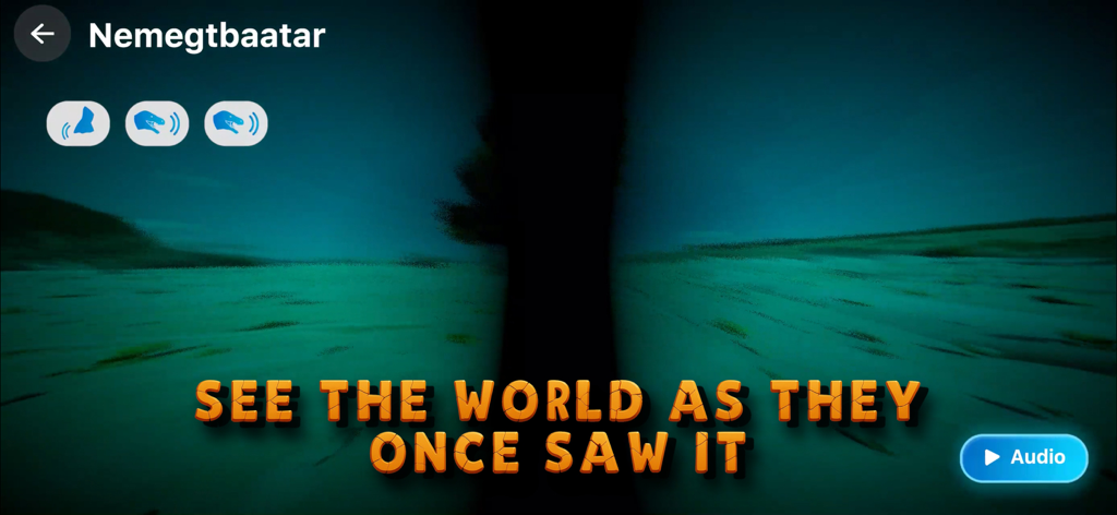 3D Dinopedia: Paleontology - Prehistoric world simulation seen through a dinosaur's eyes in the 3D Dinopedia app.