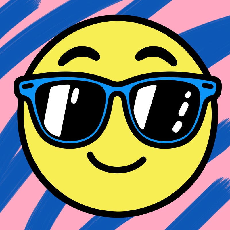emoji with sunglasses