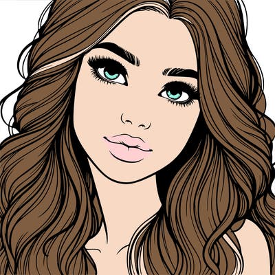 beautiful realistic girl