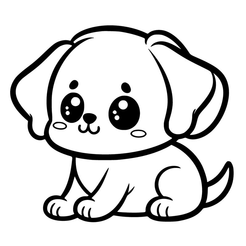 cute simple puppy