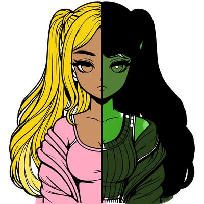 realistic girl split