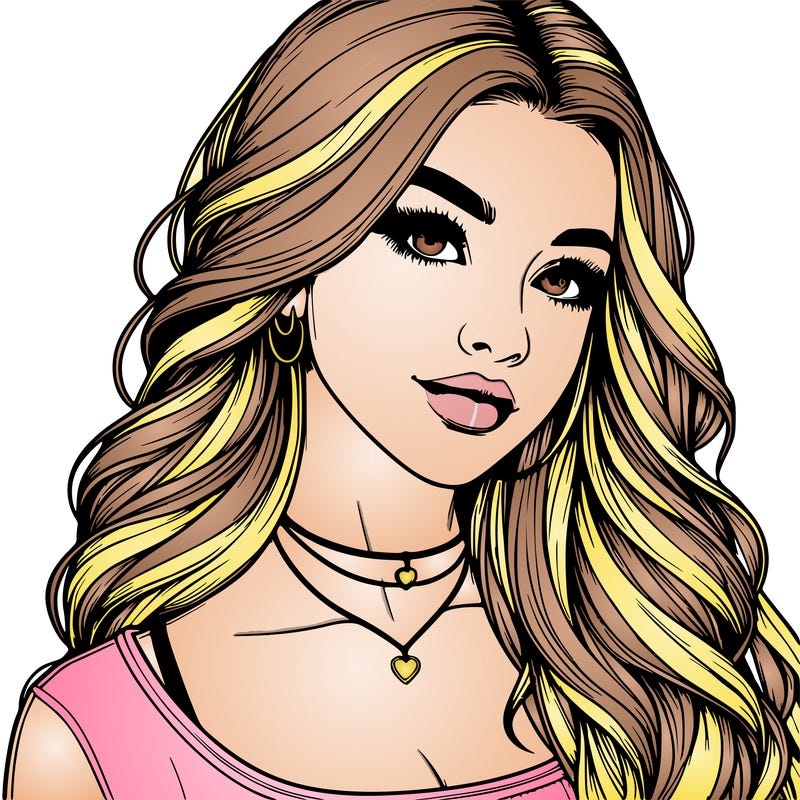 detailed realistic girl