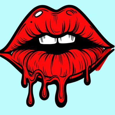 lips that look realistic and drip