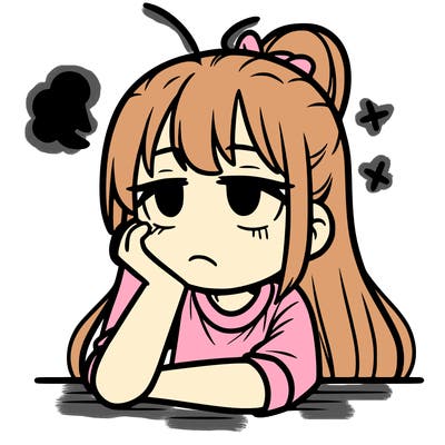 girl bored