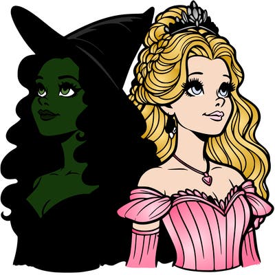 'elphaba and glinda (realistic)