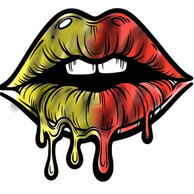 lips that look realistic and drip