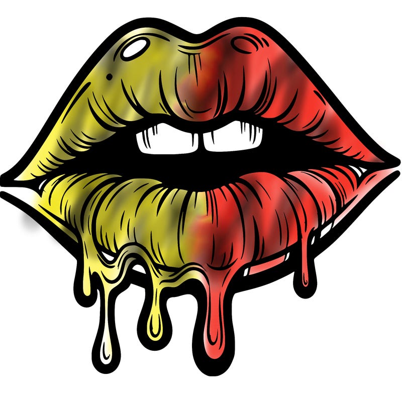 lips that look realistic and drip